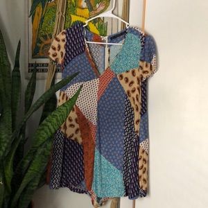 Patterned romper